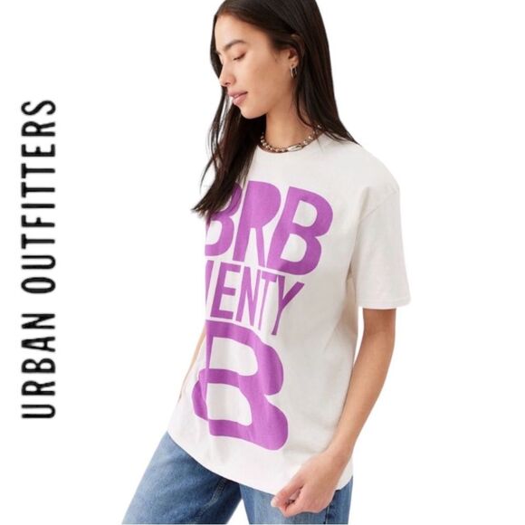 UO Urban Outfitters BRB Menty B Oversized Shirt T-Shirt Tee NEW XL XXL - Picture 3 of 3